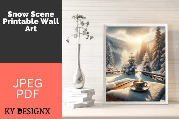Download Snow Scene Printable Wall Art / Clip Art - Wall Collection