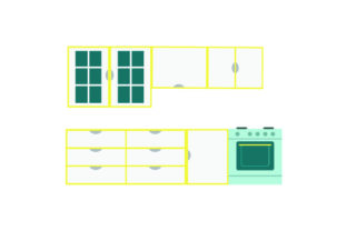 Download Retro Inspired Kitchen Setting - Retro inspired Collection