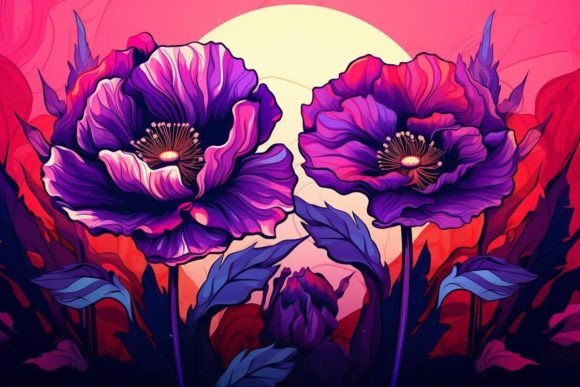 Download Botanical Textures Floral Poppy Nature - Premium Bundle