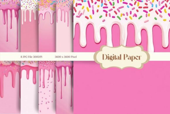 Download Ice Cream Drip Background Wallpaper - Wall Collection