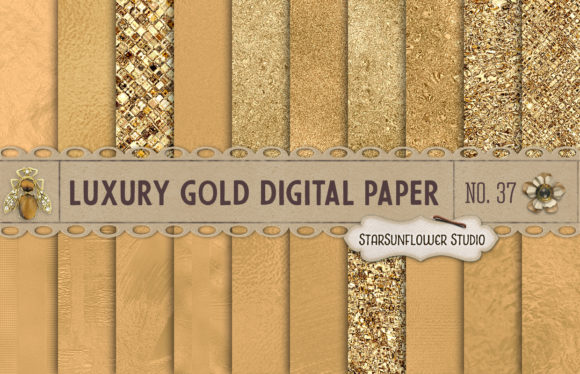 Download Luxury Metallic Gold Digital Textures - Digital textures Collection