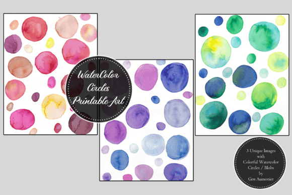 Download Watercolor Circles Printable Wall Art - Wall Collection