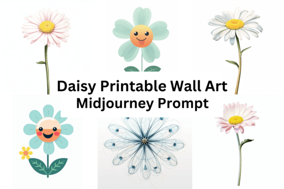 Download Ai Prompt for Daisy Printable Wall Art - Wall Collection