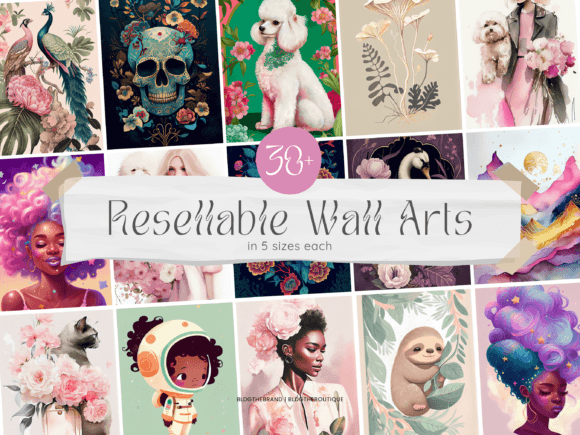 Download Printable Wall Art PLR Resell Rights - Wall Collection