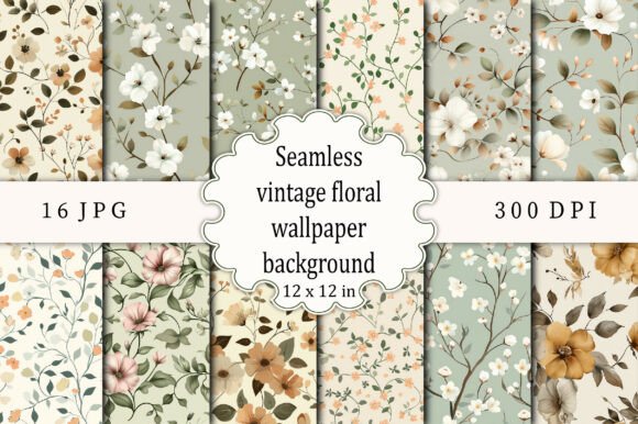 Download Seamless Vintage Floral Wallpaper Patter - Wall Collection