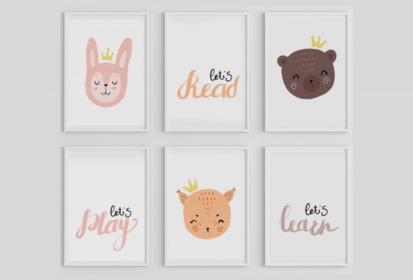 Download Animal Printable Wall Art, Let's Play - Wall Collection