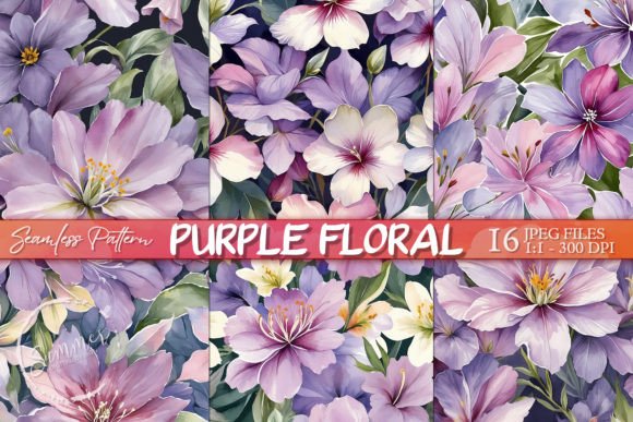 Download Muted Purple Floral Wallpaper Pattern - Wall Collection