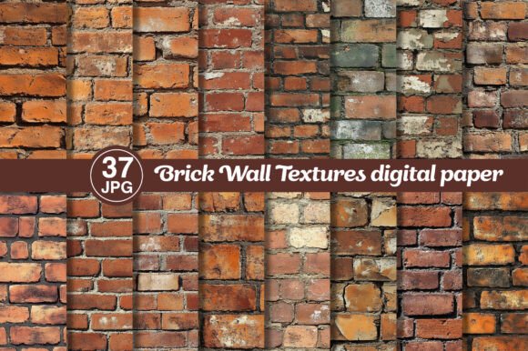 Download Brick Wall Textures Digital Paper - Wall Collection