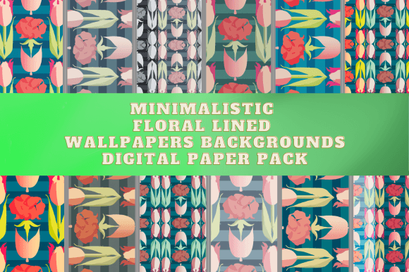 Download Minimalistic Art Deco Floral Wallpaper - Wall Collection